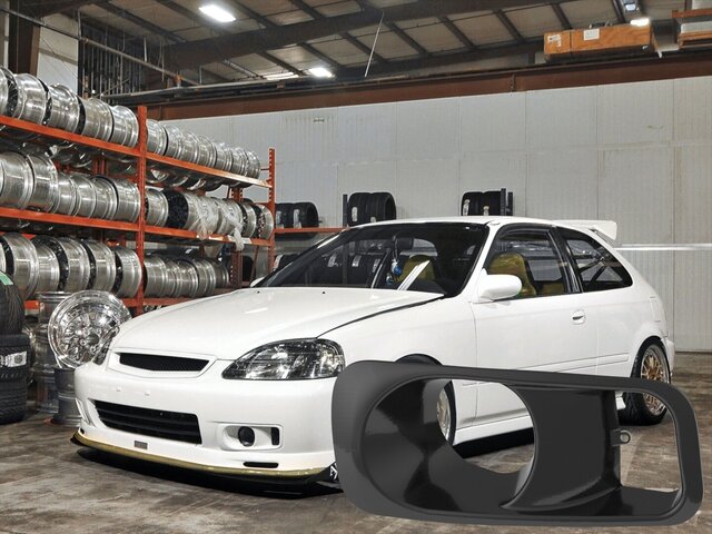 3D model of Honda Civic Fog Light Bezel | 3D CAD Model