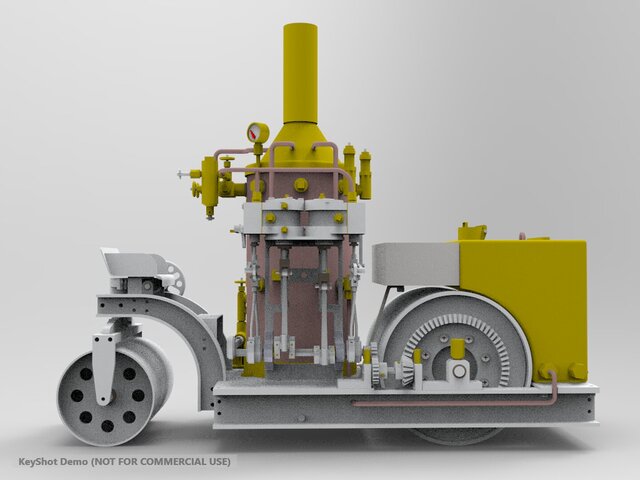 3D model of Cool fired tandem steam boiler