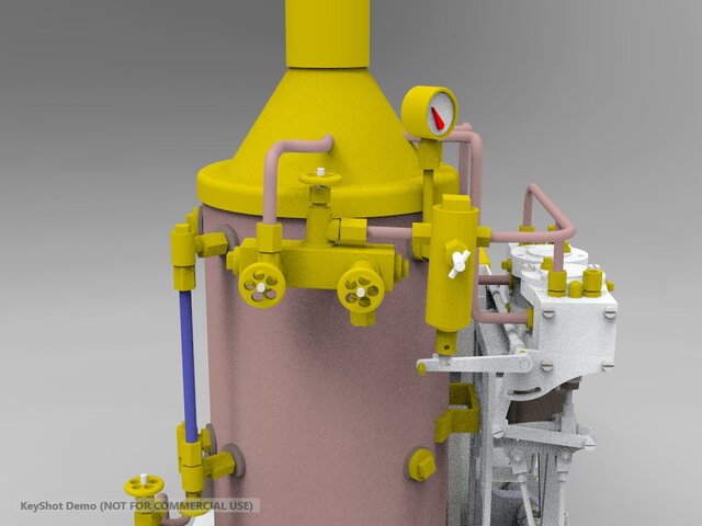 3D model of Cool fired tandem steam boiler