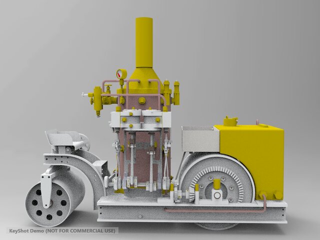 3D model of Cool fired tandem steam boiler
