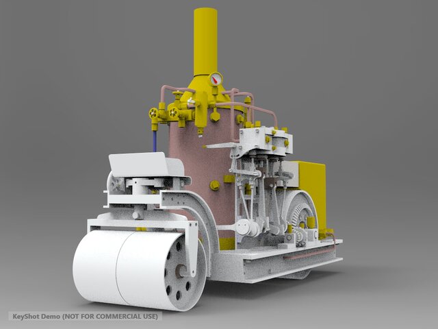 3D model of Cool fired tandem steam boiler