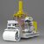 Cool fired tandem steam boiler