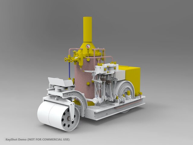 3D model of Cool fired tandem steam boiler