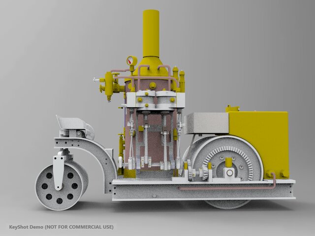 3D model of Cool fired tandem steam boiler