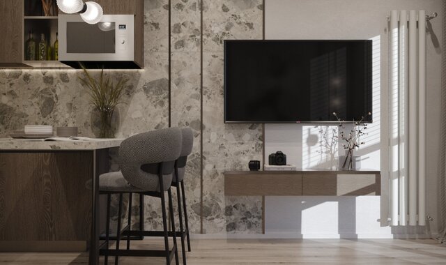 3D model of compact-studio-apartment-interior-design