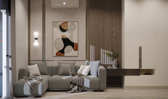 3D model of compact-studio-apartment-interior-design