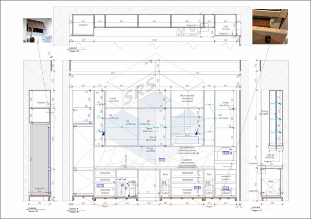 Custom Kitchen Manufacturing Drawings – image 3 of 7