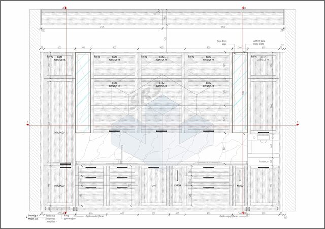 Custom Kitchen Manufacturing Drawings – image 2 of 7
