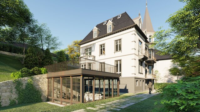3D Modelling and Rendering for a  renovation project of Villa in Germany