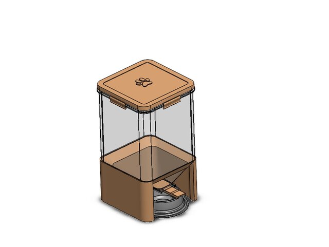 3D model of Pet Food Dispenser