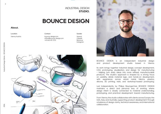 3D model of BOUNCE DESIGN Portfolio 2026