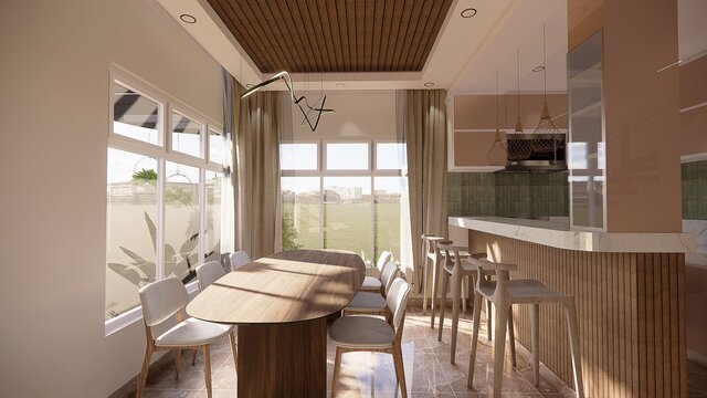 3D model of 2-Storey Interior