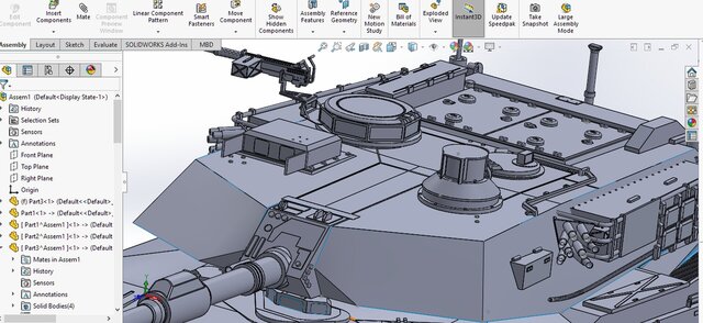 3D model of M1 Abrams
