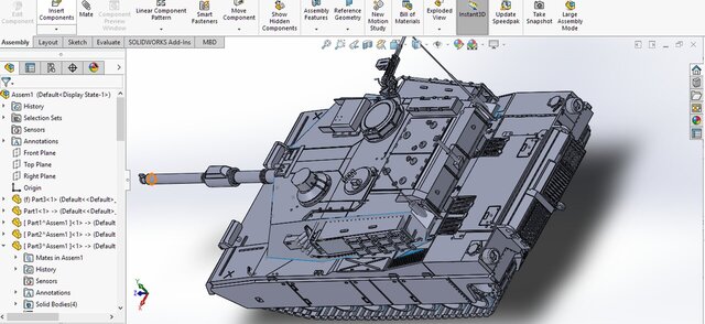 3D model of M1 Abrams