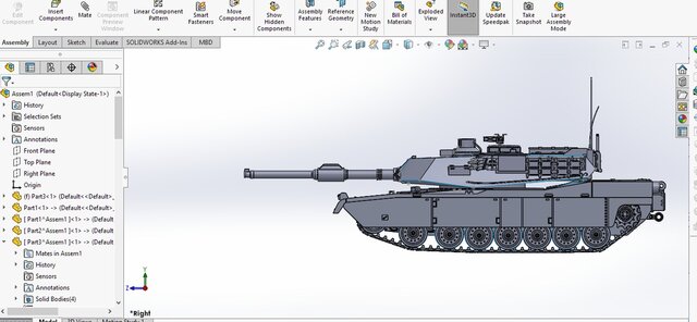 3D model of M1 Abrams