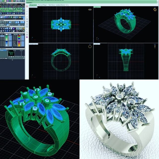 3D Ring Modeling and Jewelry CAD Design – image 9 of 9