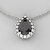 Black gem pendant