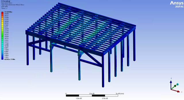 Structural FEA of a 8.6x6m Timber Garage Frame – image 2 of 5