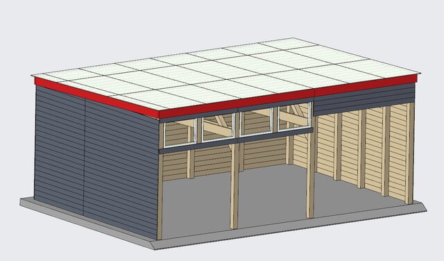 Structural FEA of a 8.6x6m Timber Garage Frame – image 5 of 5
