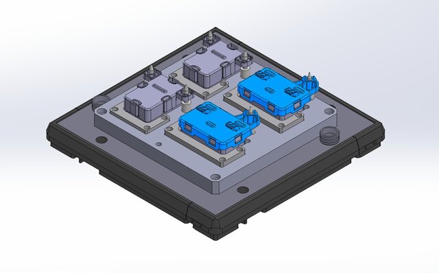 3D model of Automated Conveyor System with Pallets and Multi-Station Assembly