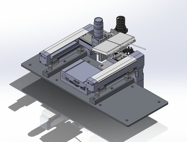 3D model of Automated Conveyor System with Pallets and Multi-Station Assembly