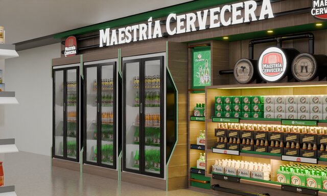 3D model of Maestría Cervecera Retail Fixture