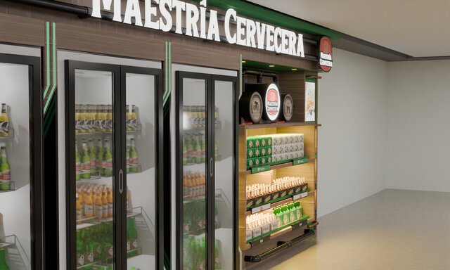 3D model of Maestría Cervecera Retail Fixture