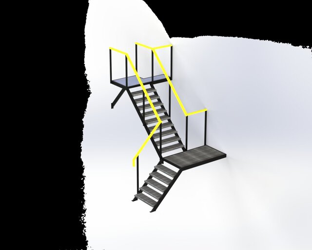 Industrial Staircase System: Design for Manufacturing (DfM) & Site Integration