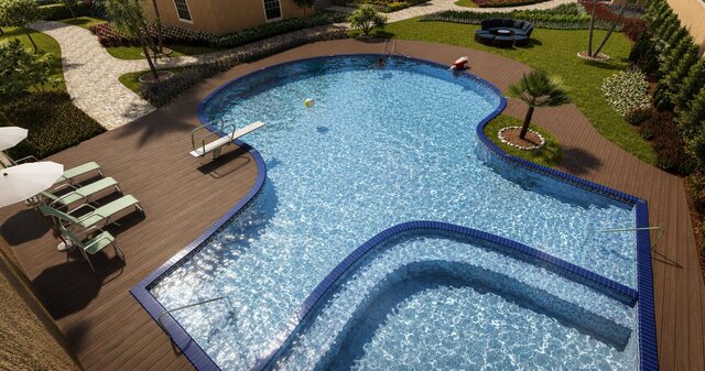3D Landscape, Hardscape, Swimming Pool and Water Features Design – image 4 of 25