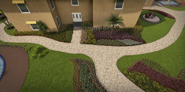 3D Landscape, Hardscape, Swimming Pool and Water Features Design – image 11 of 25