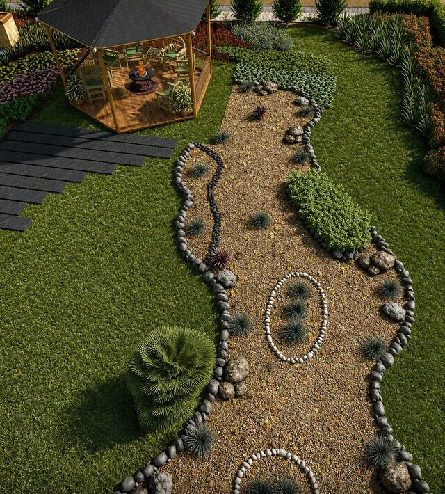 3D Landscape, Hardscape, Swimming Pool and Water Features Design – image 17 of 25