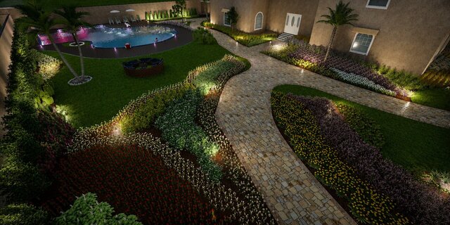 3D Landscape, Hardscape, Swimming Pool and Water Features Design – image 8 of 25
