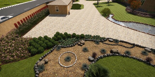 3D Landscape, Hardscape, Swimming Pool and Water Features Design – image 19 of 25