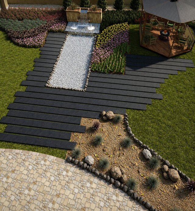 3D Landscape, Hardscape, Swimming Pool and Water Features Design – image 3 of 25