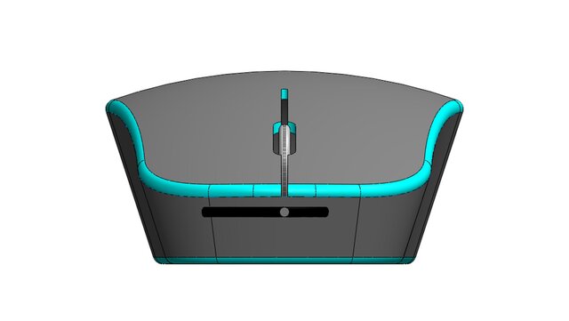 3D model of PC Mouse – SolidWorks Surface Modeling