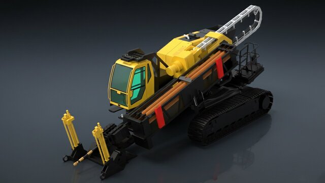 Drill Rig – High-Detail Surfaced CAD Model for Rendering