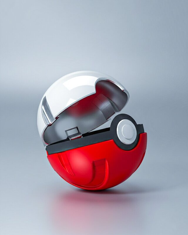 Pokeball 3D printed Model
