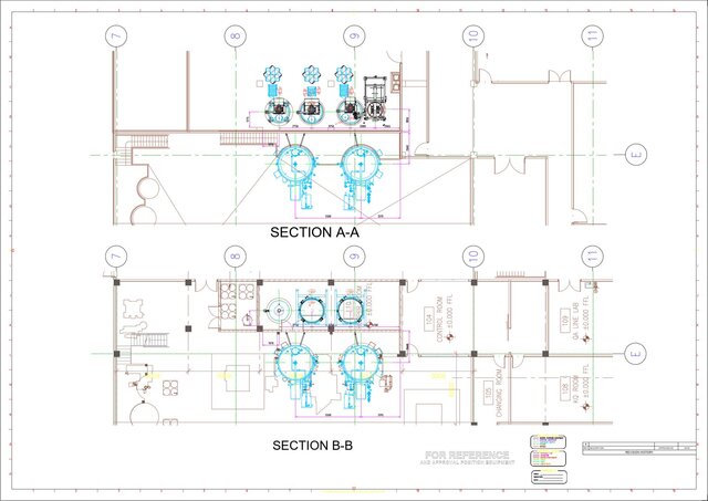 3D model of Industrial Equipment Layout – General Arrangement (GA) Drawing