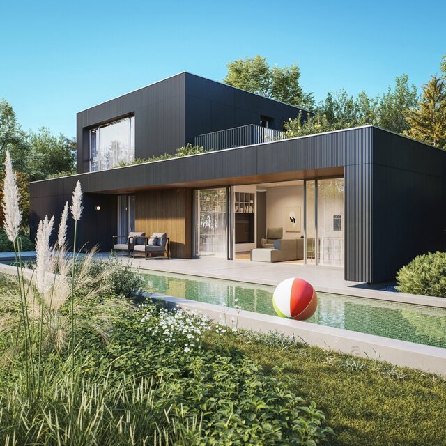 3D model of CS House - Architectural Conceptualization & Photorealistic Rendering