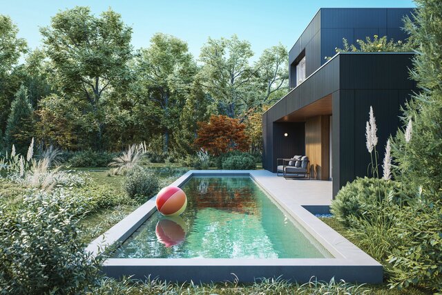 3D model of CS House - Architectural Conceptualization & Photorealistic Rendering