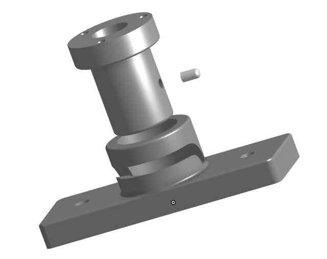 Custom 180° Rotating TV Mount Mechanism with Internal Cable Routing – image 2 of 3