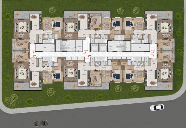 COLORED FLOOR PLAN