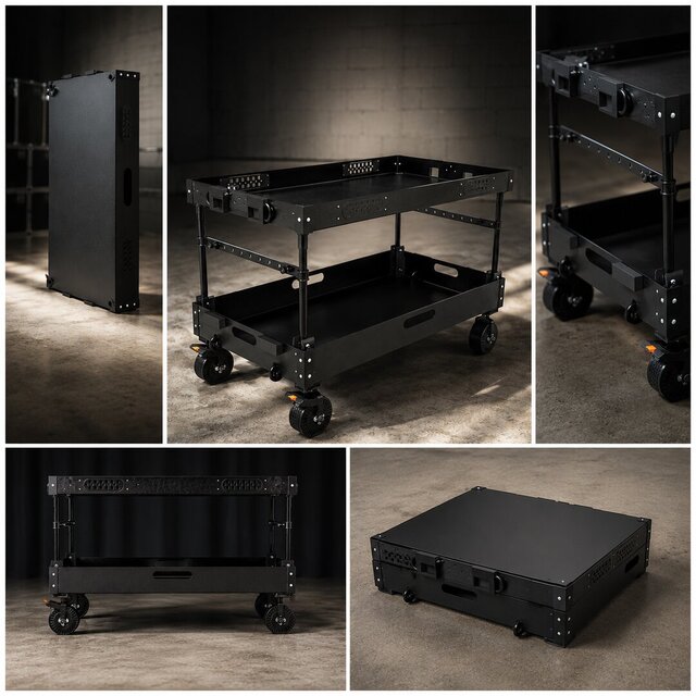 3D model of Collapsible Mobile Equipment Workstation | Sheet Metal DFM