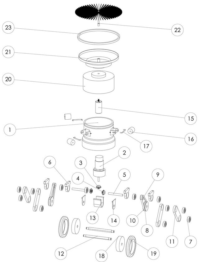 Chimney Cleaning Device – Mechanical Design & SolidWorks CAD – image 3 of 5
