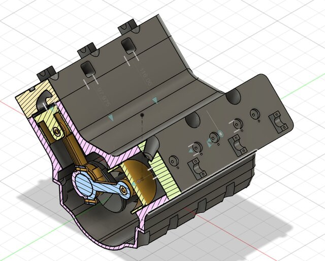 3D model of V6 Engine Cylinder Head — CAD Modeling & Assembly