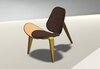 Shell chair design by nishatf