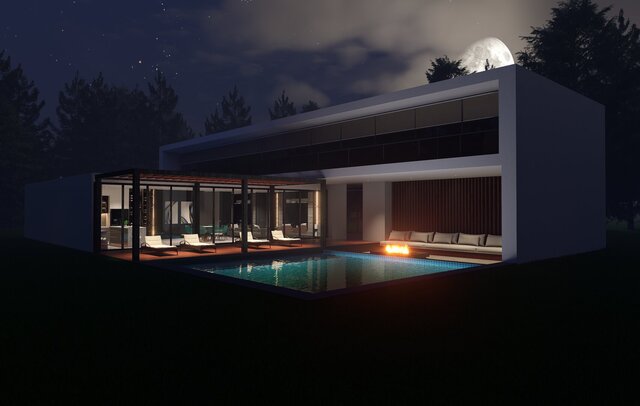 3D model of 3D modeling and rendering