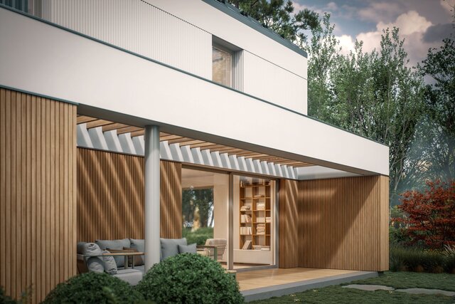 3D model of CT House - Architectural Conceptualization & Photorealistic Rendering
