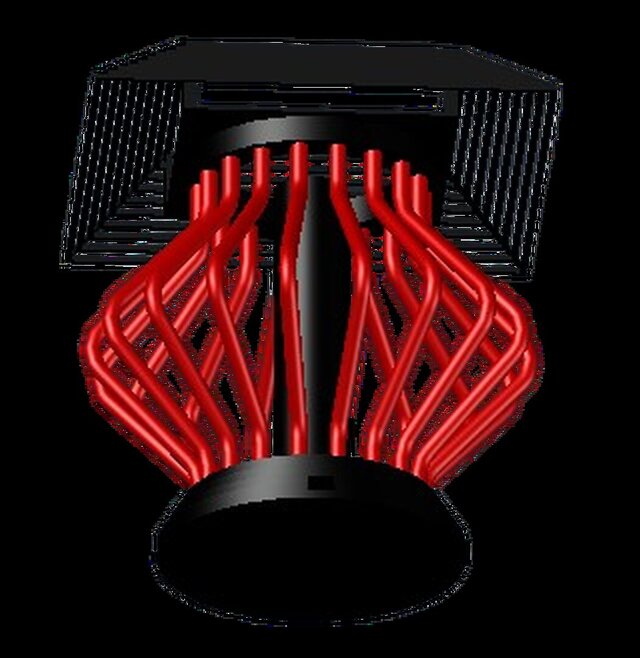 3D model of Sculptural Modern Lamp Concept
