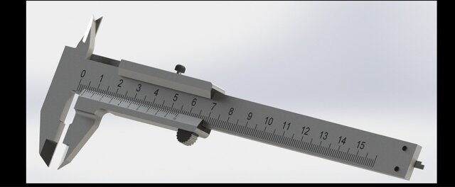 Vernier Caliper CAD Model